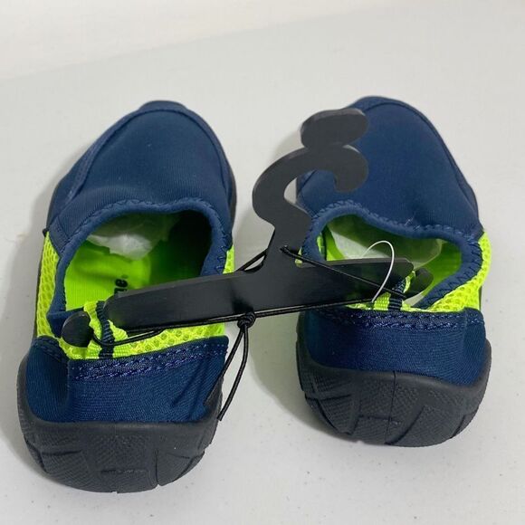 Wave Zone Boys Navy & Lime Green Water Shoes, Toddler Size 9 - Picture 7 of 9